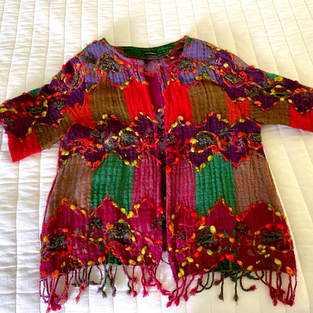 Wool embroidered jacket